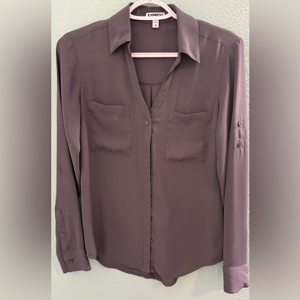Express Gray Blouse